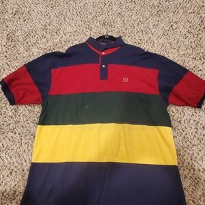 Used Tommy Hilfiger block color polo shirt Men's size XL